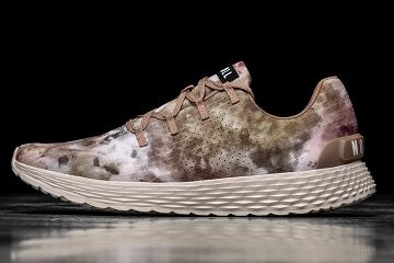 Men's Nobull Earth Tie-Dye Ripstop Running Shoes Brown | SG E2075B